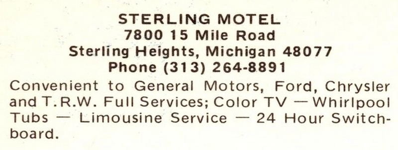 Sterling Motel - Vintage Postcard (newer photo)
